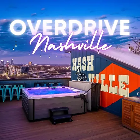 Rooftop Deck Hot Tub & Game Room In Nashville